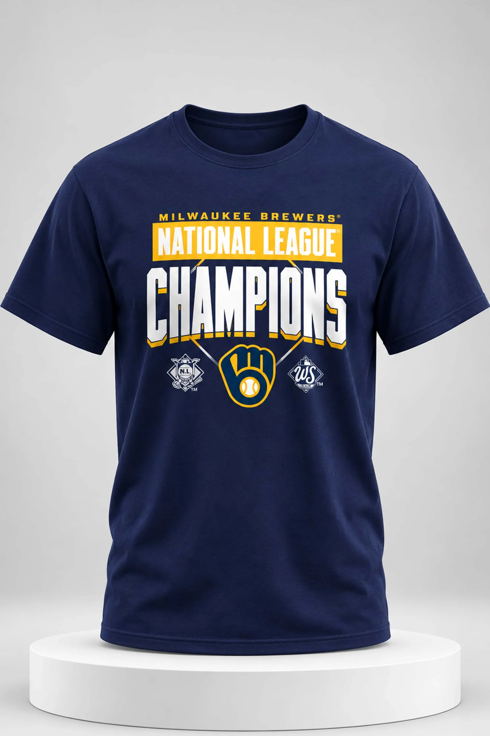 Brewers 2026 American League Champions Custom Name & Number Shirt 2 brewers 2026 american league champions custom name number shirt1