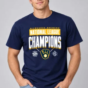 Brewers 2026 American League Champions Custom Name & Number Shirt 7 brewers 2026 american league champions custom name number shirt3