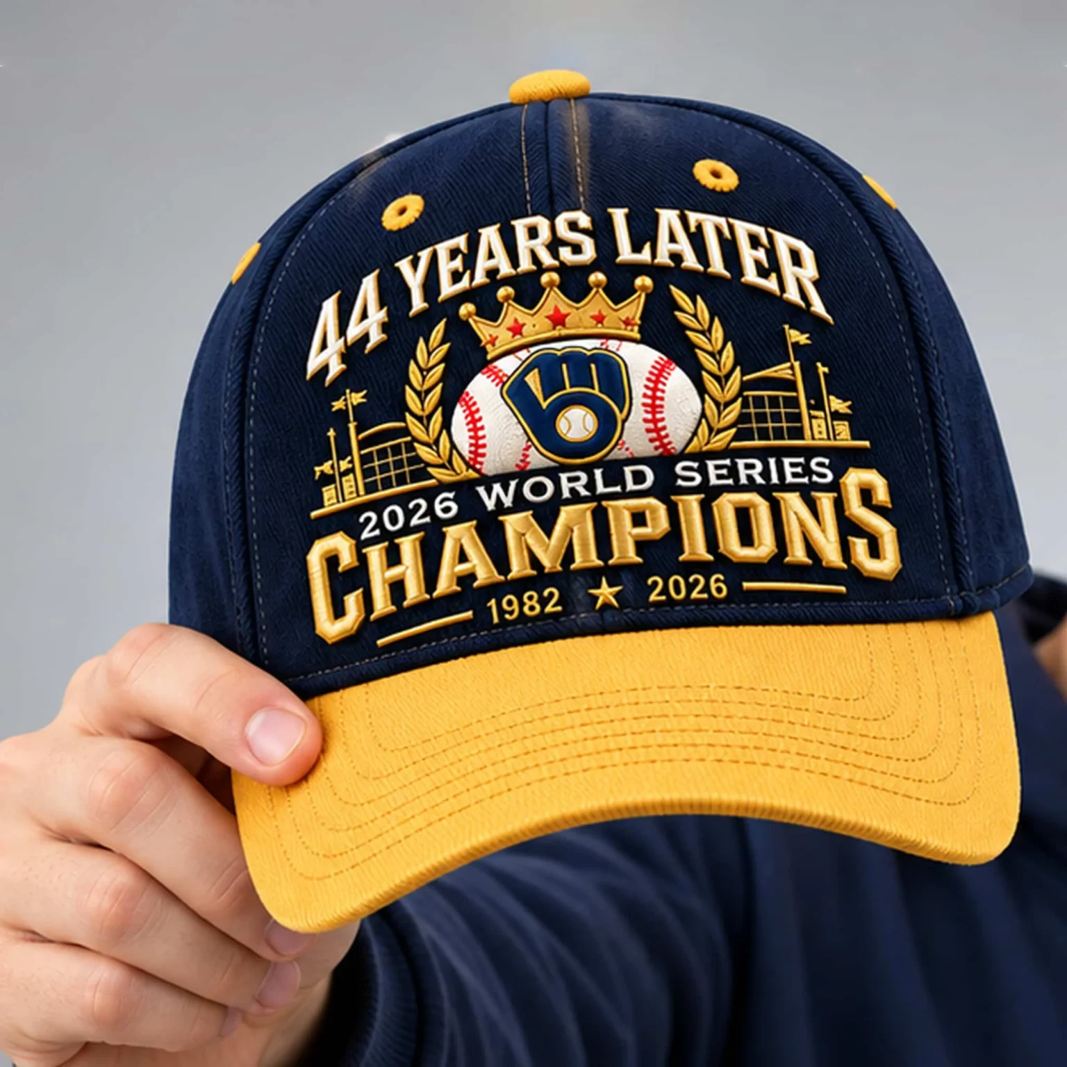 brewers 44 years later 2026 world series champions hat2