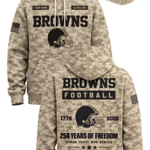 browns military appreciation 250 years of freedom camo hoodie