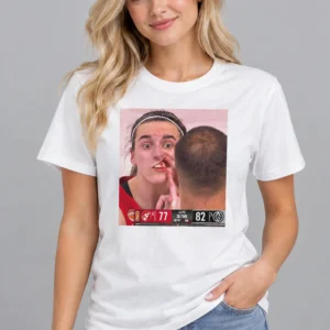 caitlin clark bleeding from the mouth shirt2