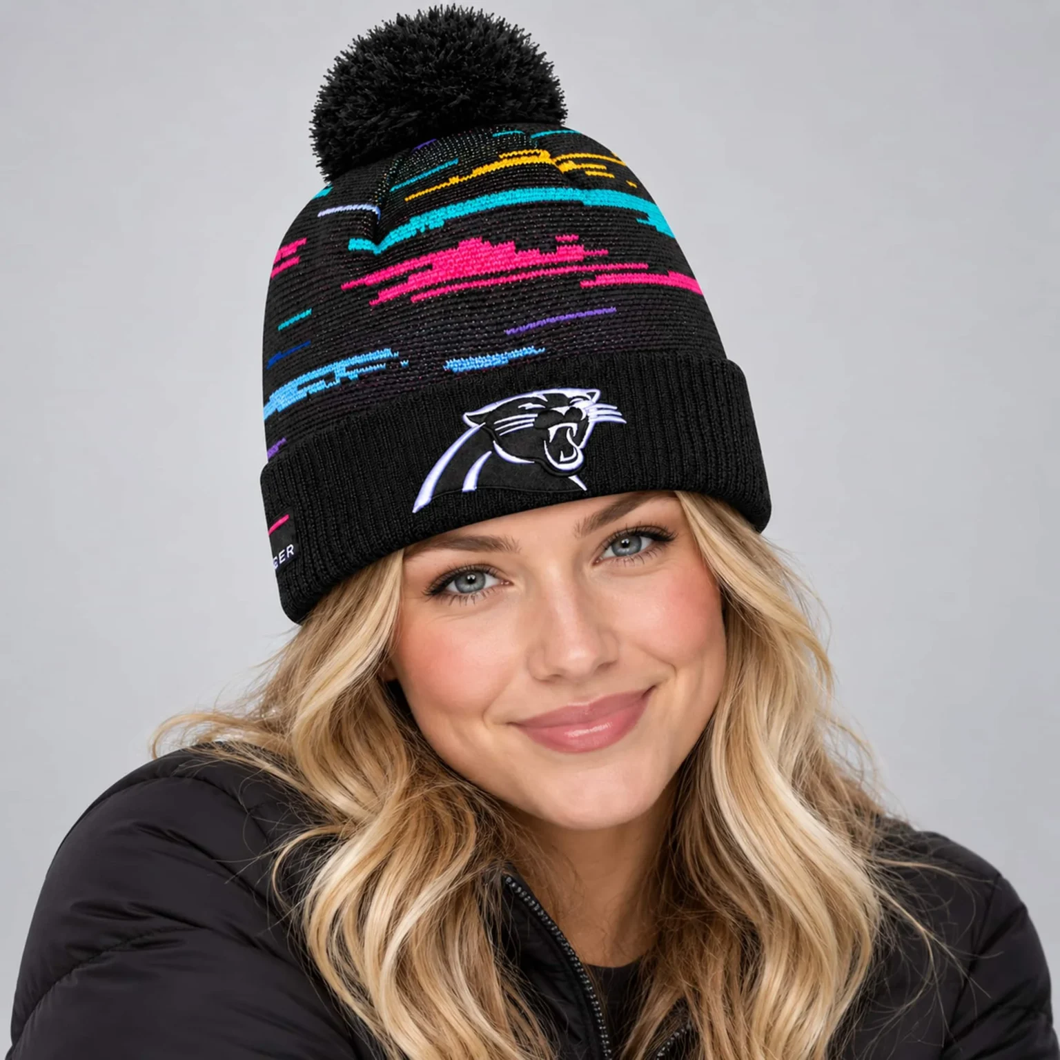 carolina panthers 2026 crucial catch cuffed knit hat3