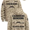 chargers military appreciation 250 years of freedom camo hoodie