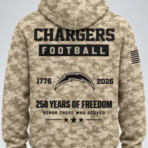 chargers military appreciation 250 years of freedom camo hoodie3