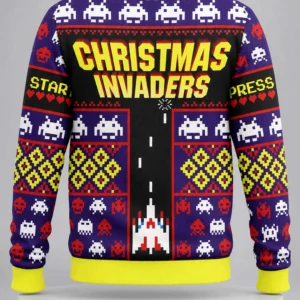 christmas invaders ugly christmas sweater1