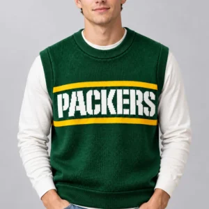 coach mike ditka packers sweater vest2