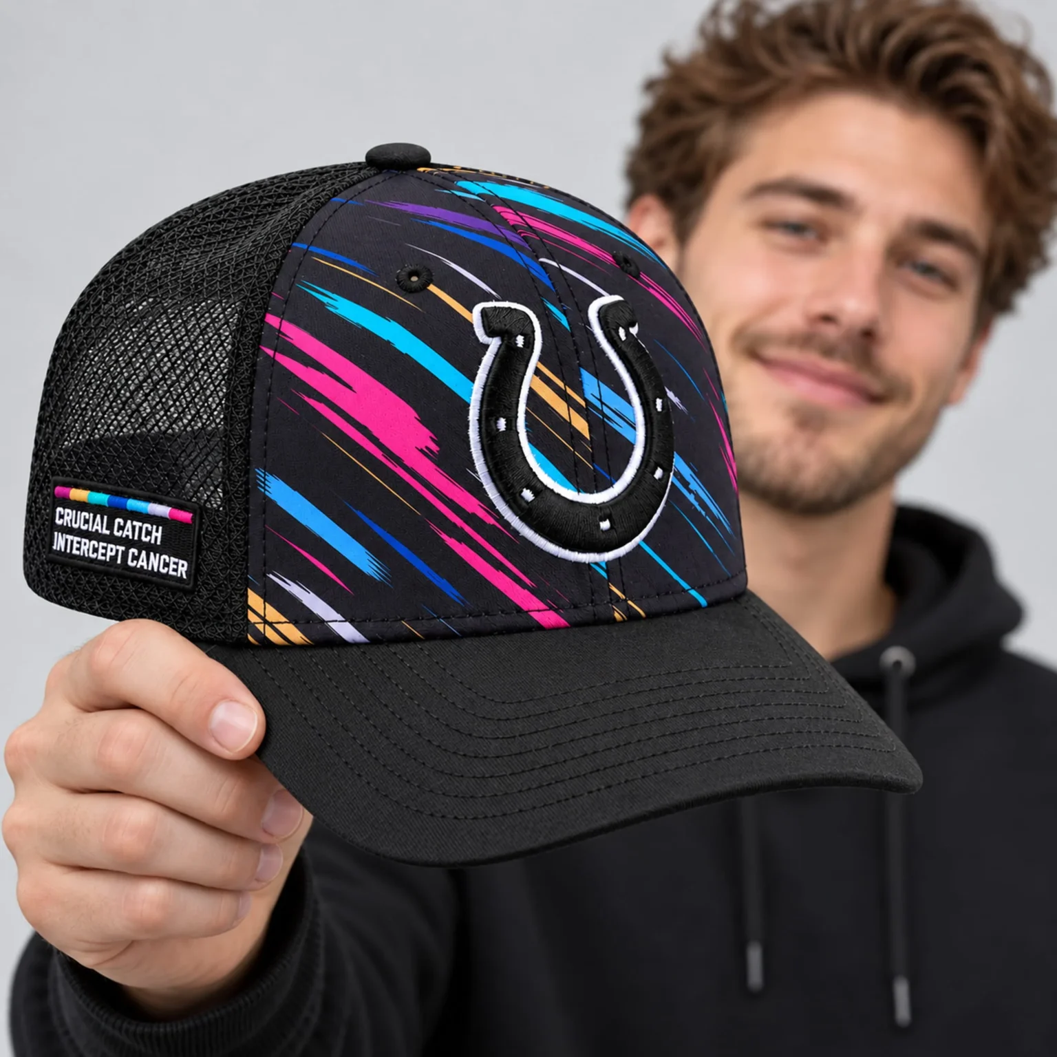 colts 2026 crucial catch intercept cancer trucker hat2