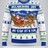 delivering joy one stop at a time ugly christmas sweater