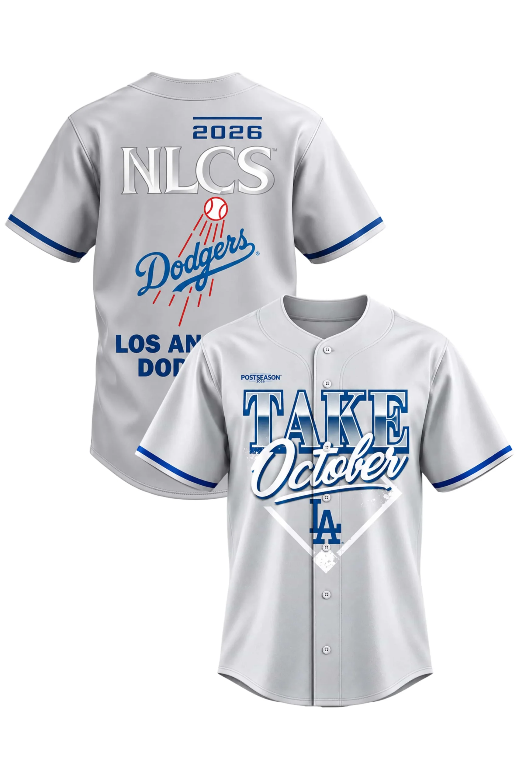 Dodgers Take October NLCS Bound 2026 Baseball Jersey 1 dodgers take october nlcs bound 2026 baseball jersey