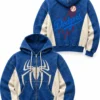 dodgers x spidey marvel zip hoodie