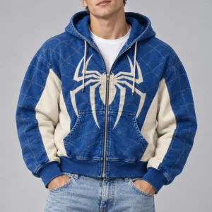 dodgers x spidey marvel zip hoodie2