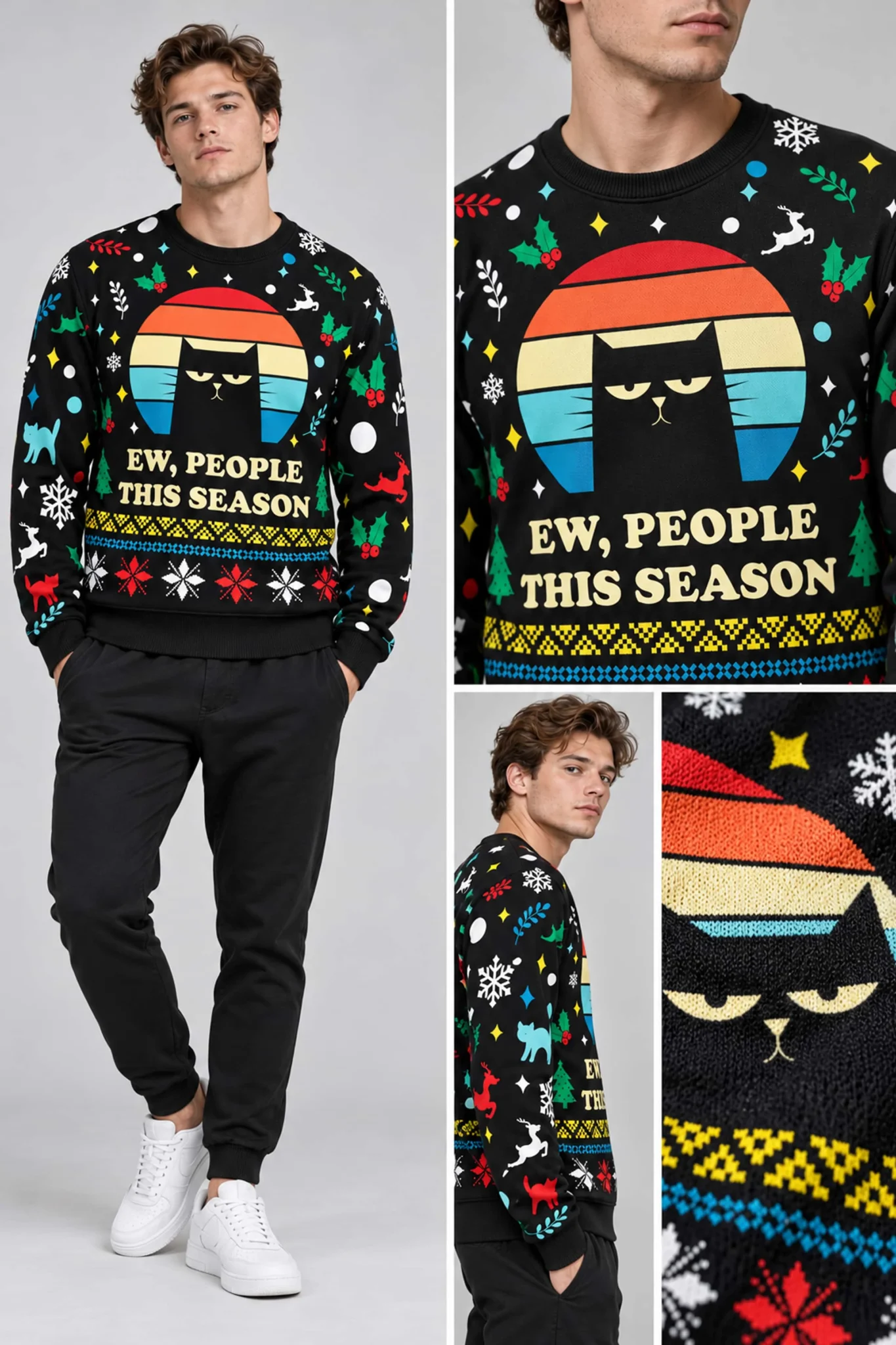 ew people this season ugly christmas sweater2