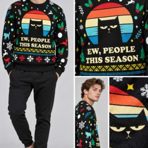 ew people this season ugly christmas sweater2