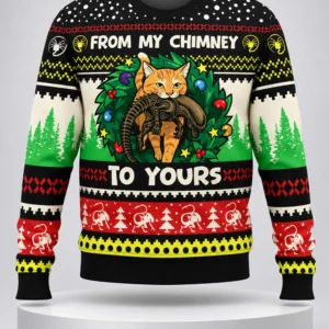 from my chimney to yours ugly christmas sweater