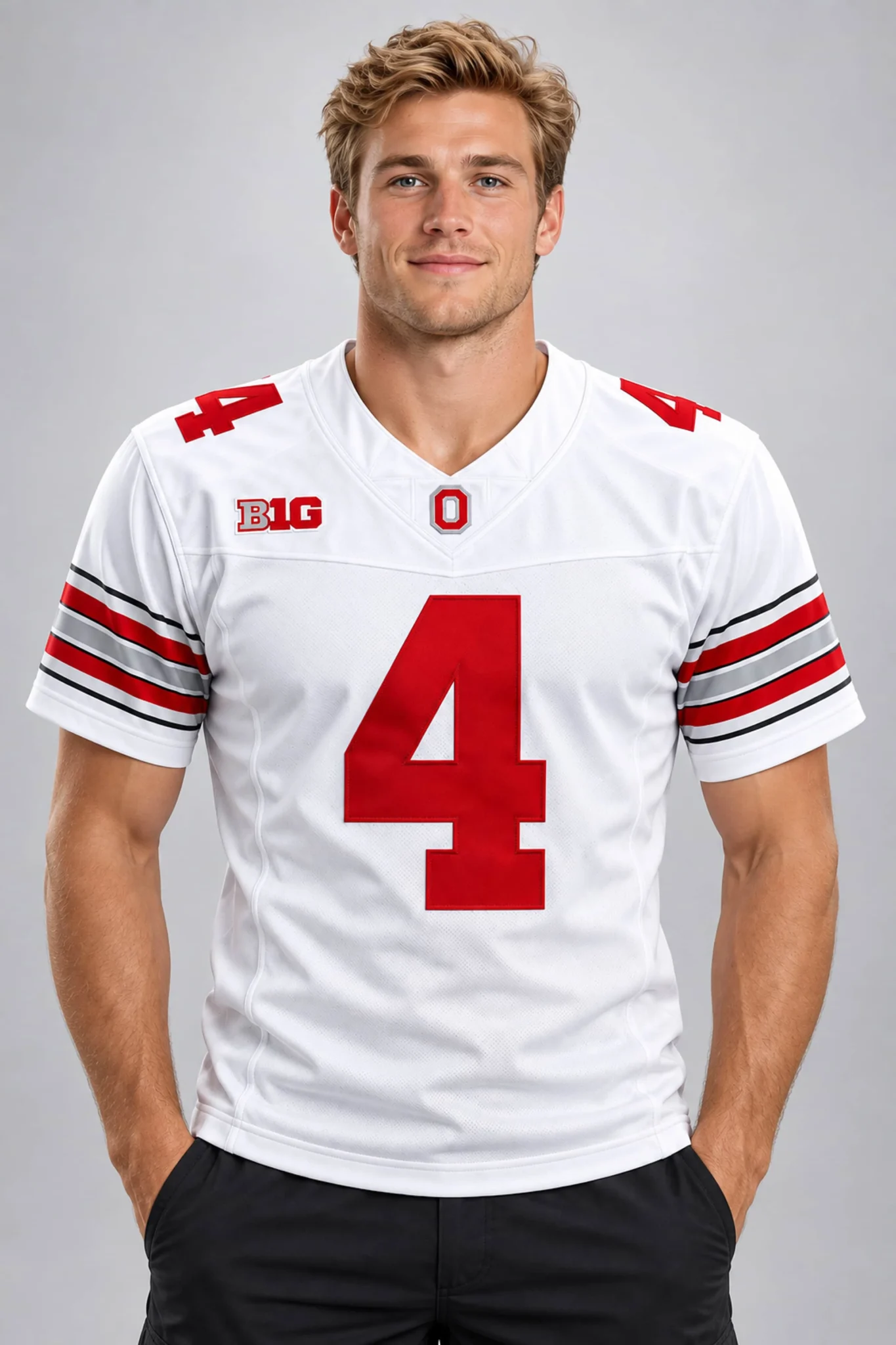 jeremiah smith 4 ohio buckeyes white jersey2