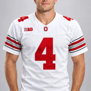 jeremiah smith 4 ohio buckeyes white jersey2