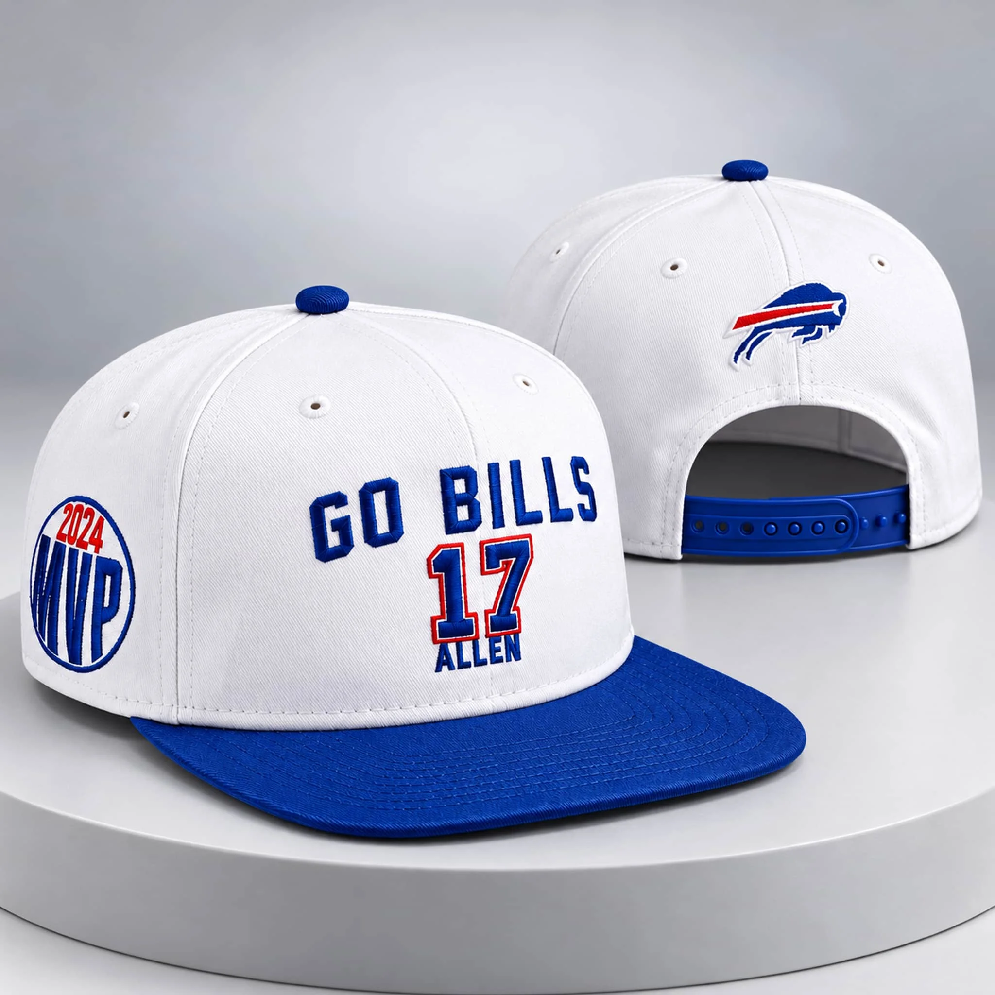 Josh Allen Go Bills #17 2024 MVP Hat 1 josh allen go bills 17 2024 mvp hat