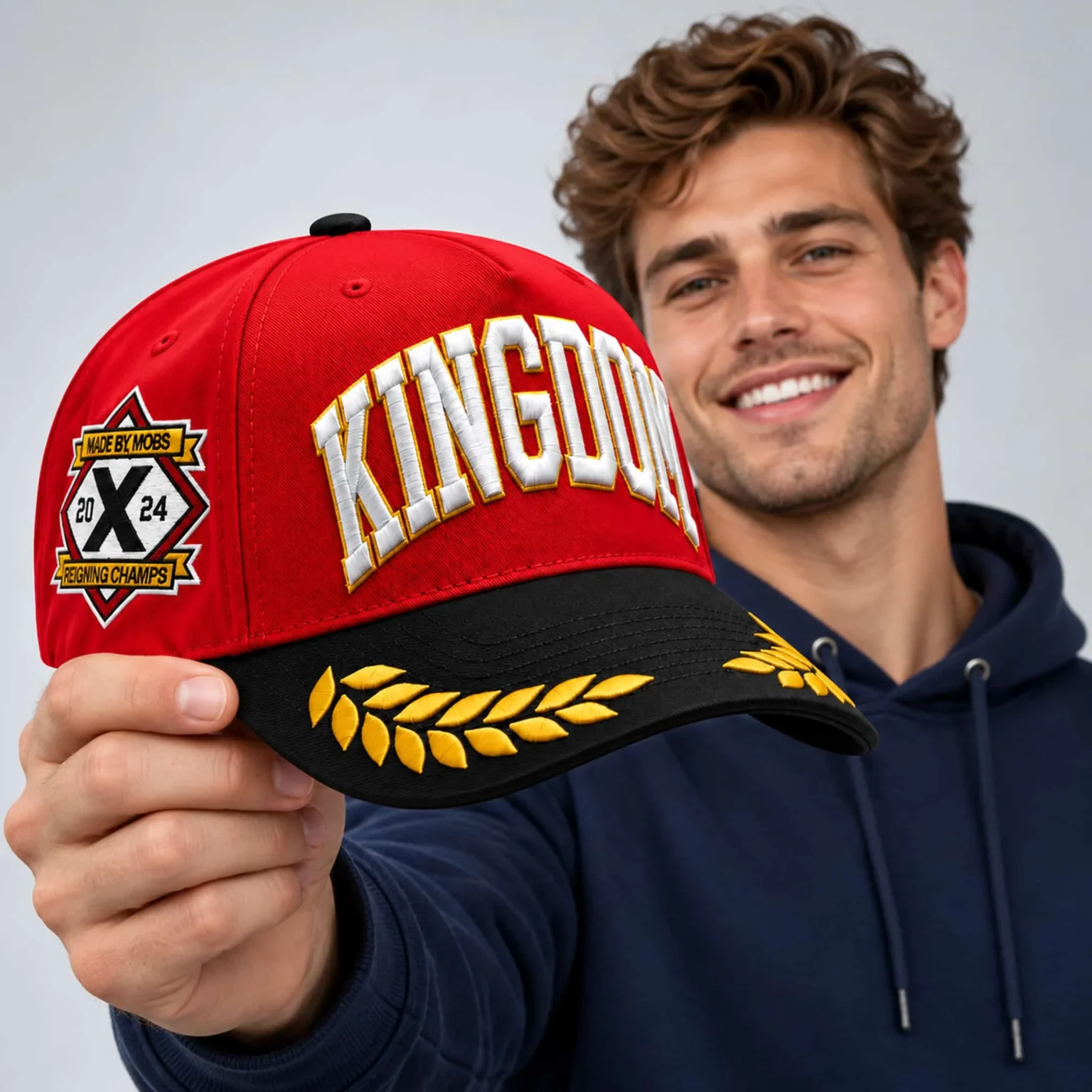 kc chiefs kingdom 2024 reigning champs hat2