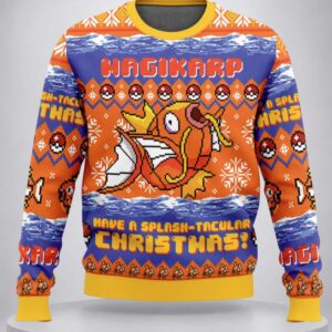 magikarp have a splash tacular christmas pokemon ugly christmas sweater