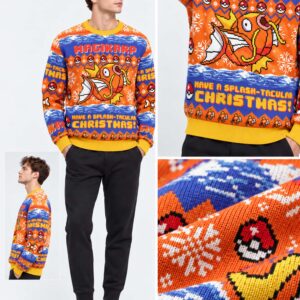 magikarp have a splash tacular christmas pokemon ugly christmas sweater2