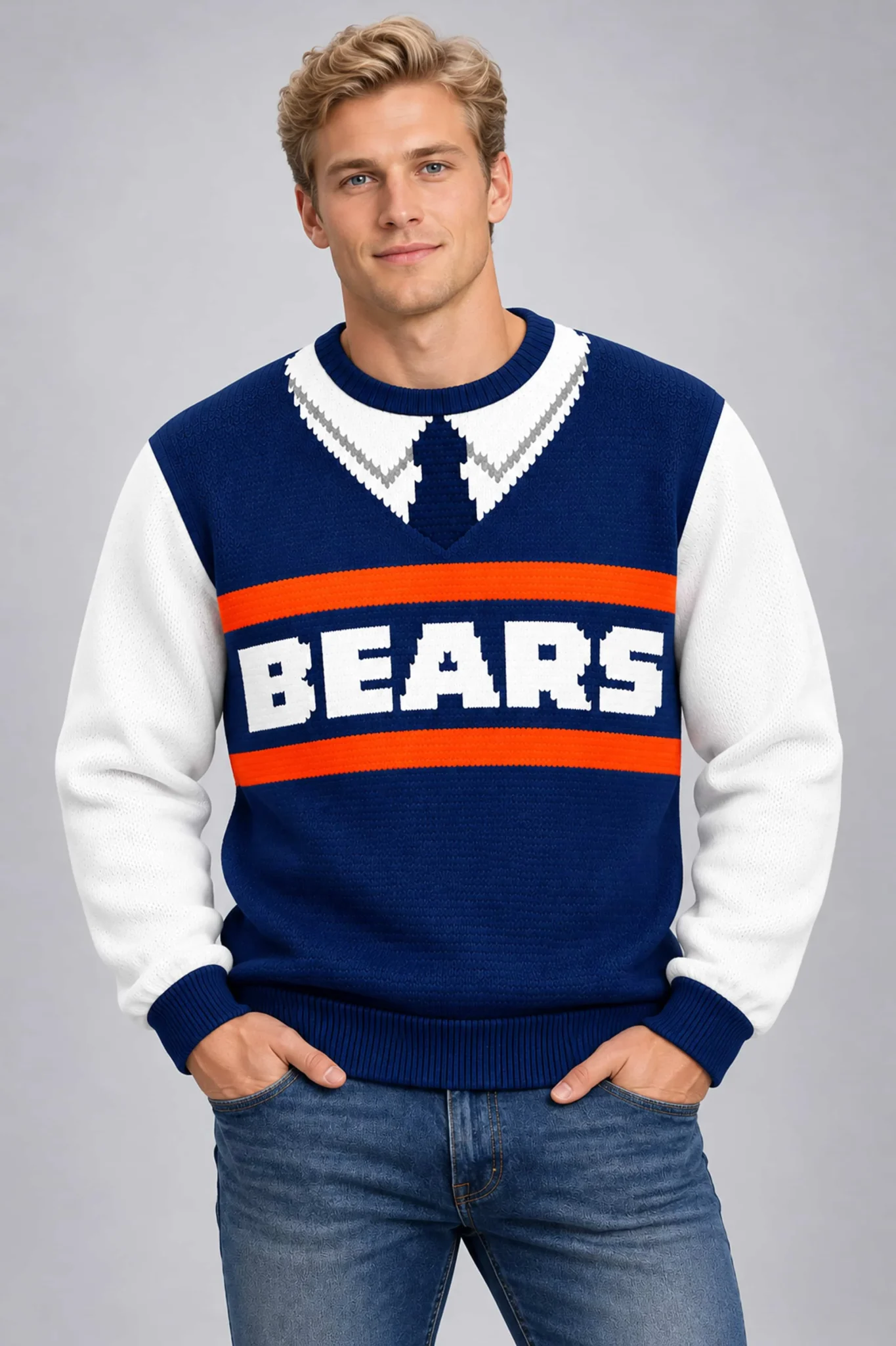 mike ditka halloween costume ugly sweater2