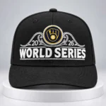 Milwaukee Brewers Charcoal 2026 World Series Locker Room Hat