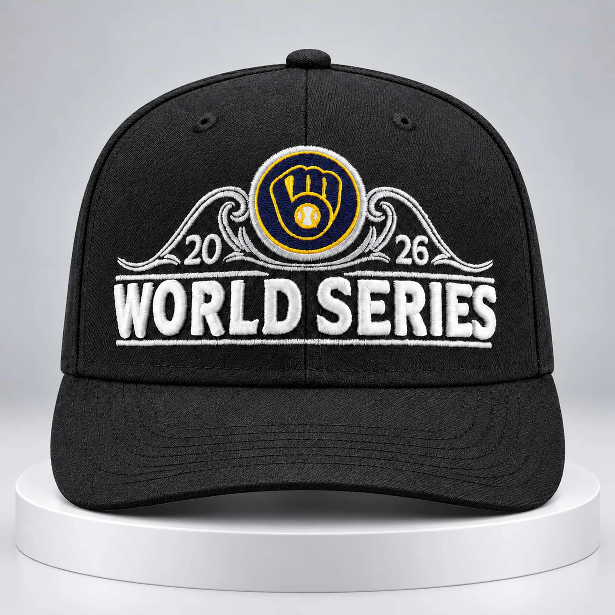 Milwaukee Brewers Charcoal 2026 World Series Locker Room Hat 1 milwaukee brewers charcoal 2026 world series locker room hat
