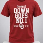 Oklahoma Football Horns Down Goes No. 1 Shirt