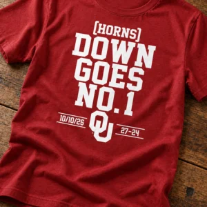 oklahoma football horns down goes no 1 shirt1