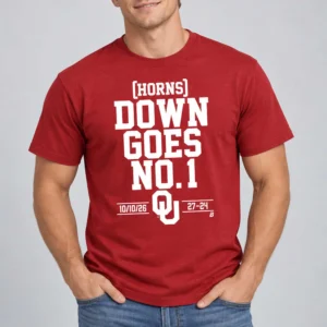 oklahoma football horns down goes no 1 shirt2