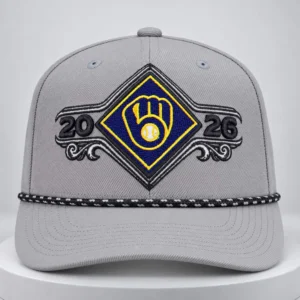 2026 brewers nlds champions locker room hat1