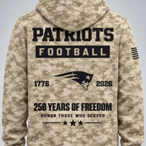 patriots military appreciation 250 years of freedom camo hoodie2