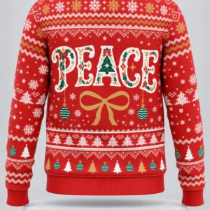 peace ugly christmas sweater1