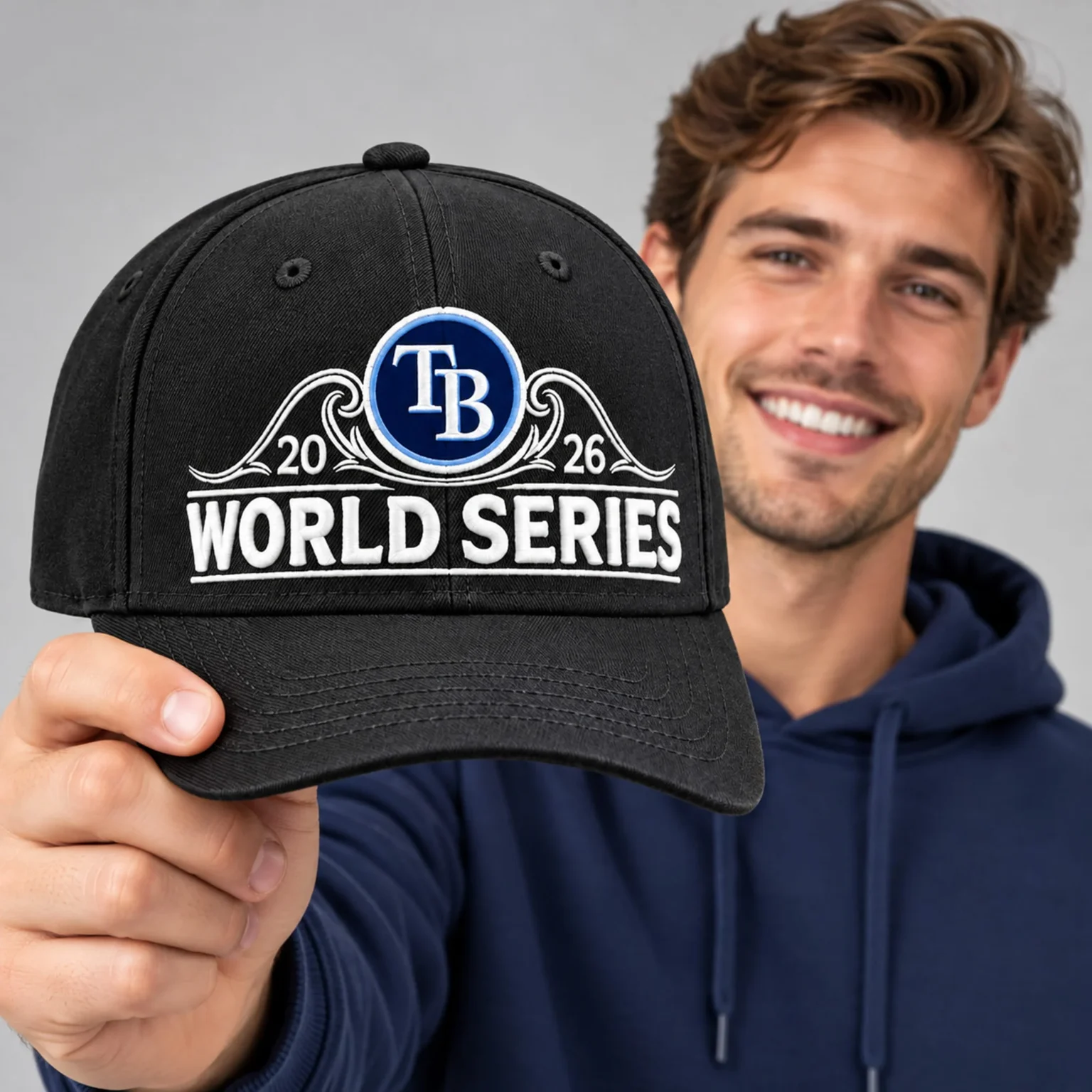 rays 2026 world series league champions locker room hat2
