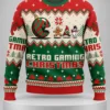 retro gaming christmas ugly christmas sweater