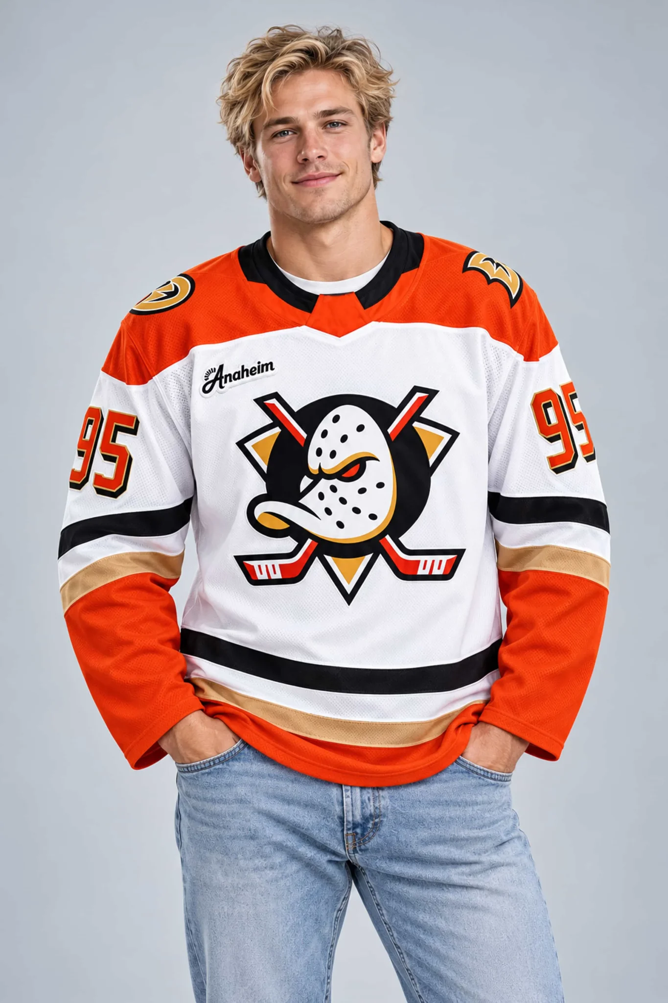 roger mcqueen 95 anaheim ducks debut jersey1