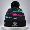 saints 2026 crucial catch cuffed knit hat