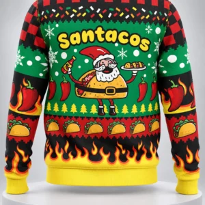 santacos ugly christmas sweater1