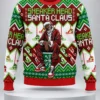 sneaker head santa claus ugly christmas sweater