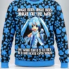 snow miku vocaloid ugly christmas sweater