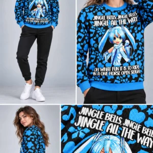 snow miku vocaloid ugly christmas sweater2
