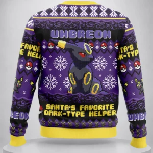 umbreon stantas favorite dark type helper pokemon ugly christmas sweater1