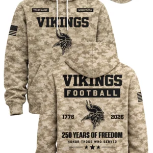 vikings military appreciation 250 years of freedom camo hoodie
