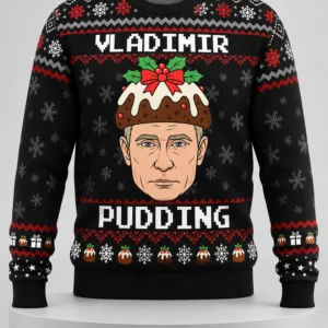 vladimir pudding funny ugly christmas sweater