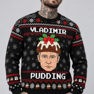 vladimir pudding funny ugly christmas sweater2